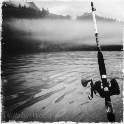 Fishing for silver salmon in Prince William Sound.
